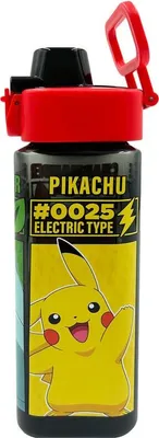 Image de Bouteille d'eau carrée Pokémon 500 ml, sans BPA, design durable