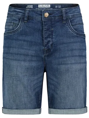Produktbild von Sublevel Bermuda Jeans-Shorts mit umgeschlagenem Saum Größe: 36W