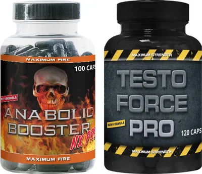 Produktbild von Anabolic Pre Workout Booster Nx Pro und Testo Force Booster by VargPower 220 Power Kapseln