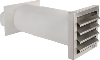 Immagine prodotto di Canale piatto 222x89 mm, cassetta da incasso a muro 33-58 cm, estraibile, cappa aspirante da cucina