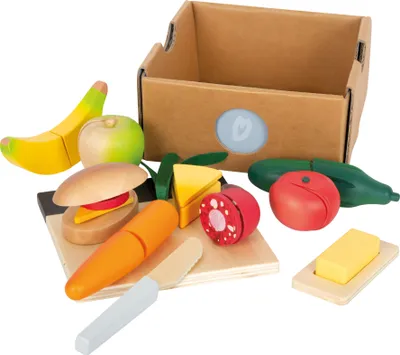 Immagine prodotto di Small Foot - Set da pranzo in legno per tagliare e giocare, 24dlg.