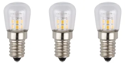 Produktbild von SPL E14 LED-Kühlschranklampe 2W 2700K warmweiß P23 ersetzt 17W - 3 Stück