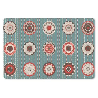 Produktbild von MuchoWow® Schreibtischunterlage Bohème - Blumen - Vintage - Design 60x40 cm - XXL Mauspad - Großes Mauspad