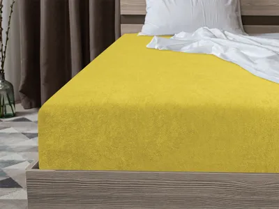 Obrázek produktu pro Froté prostěradlo EXCLUSIVE žluté 90 x 200 cm