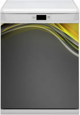 Produktbild von Magnetmatte Geschirrspüle Abwaschbar Küche Magnete  Nachbildung 60x70 cm  - Abstraktion gelb