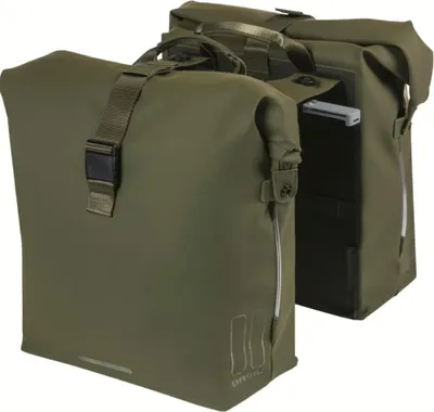 Image de BASIL sacoche double "Soho Nordlicht MIK 2.0", moss green
