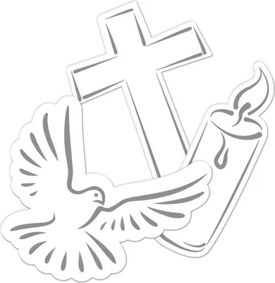 Produktbild von Streudeko Christliche Symbole 24-teilig