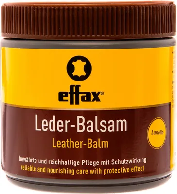 A product shot of a jar of Effax Leder-Balsam.