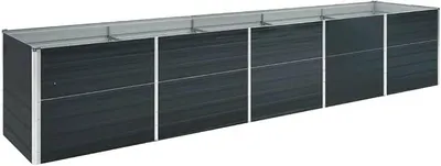 Imagen del producto de Cama elevada de acero galvanizado, 400x80x77 cm, color antracita