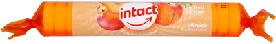 Produktbild von Intact Traubenzucker Rolle Pfirsich, 40 g Bonbons