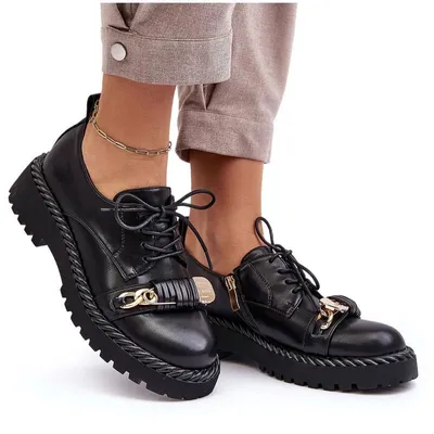 Produktbild von Damen Leder Halbschuhe D&A MR870-80 Schwarz 37