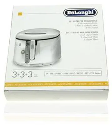 Immagine prodotto di Delonghi kit 3 filtri carboni odori friggitrice Friggimeglio FPA FPX FPAY FPEC FGR FGS FQR FP