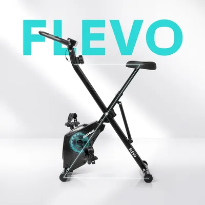 Produktbild von Magnetischer Heimtrainer Meteor Flevo klappbar mit 16 Widerstandsstufen, LCD-Display und Pulsmessung für Cardio-Training zu Hause