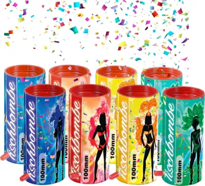 Produktbild von 4er Tischbomben Partypopper Silvester, Feuerwerk Kinder