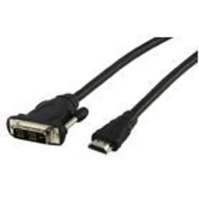 Produktbild von Valueline CABLE-551/5.0, 5 m, DVI-D, HDMI, Nickel, Schwarz, Männlich/Männlich