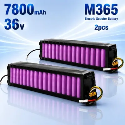 Obrázok produktu pre Batériový balík pre elektrický skúter M365 - 36 V - lítiovo-iónová batéria - 7800 mAh - 2 kusy - 10S3P - články 18650 - inteligentný systém riadenia batérie (BMS)