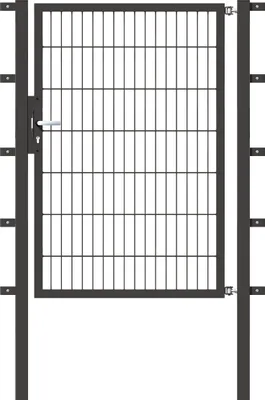 Produktbild von Alberts Einzeltor Flexo mit Zubehör, zum Einbetonieren, anthrazit, Breite 100 cm, Höhe 140 cm