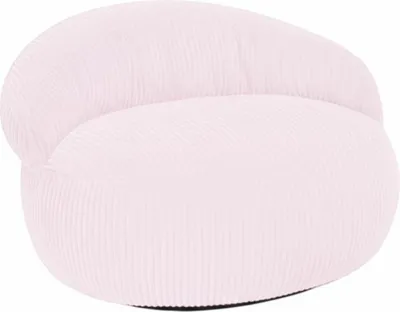 Immagine prodotto di Pouf XXL sfoderabile in velluto a coste BANANAIR 110x100 cm rosa