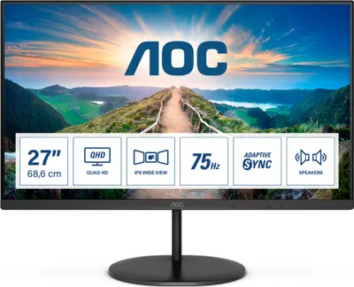 Zdjęcie produktu dla AOC 68,6cm (27") Q27V4EA 16:09 HDMI+DP IPS czarny