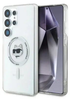 Immagine prodotto di Custodia Karl Lagerfeld Button Choupette Head Logo stampato Magsafe Do Samsung Galaxy S25 Ultra Biały