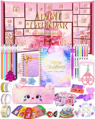 Adventskalender Schreibwaren, 24 Tage DIY für Mädchen
