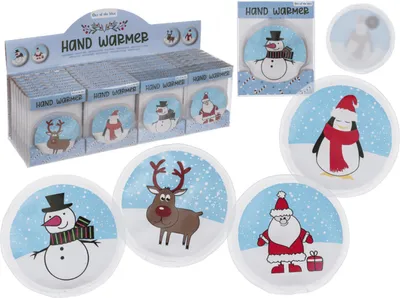 Produktbild von OOTB Runder Handwärmer Weihnachtsmann Pinguin