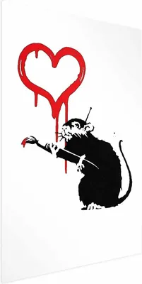 Produktbild von Posterpapier Poster - Love Rat 40x60 cm Streetart g-C-0218-ao-a