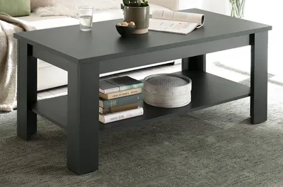 Produktbild von Couchtisch "Forres" grün Landhaus Beistelltisch mit Ablage 120 x 60