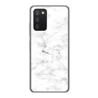Produktbild von MuchoWow® Handyhülle Schutzhülle Hülle für Samsung Galaxy A33 5G Marmor - Weiß - Grau Silikon Softcase Handy Hülle - Kartenhalter