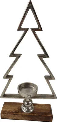 Produktbild von Sesua Teelichthalter Tannenbaum 33 cm Kerzenständer Weihnachtsdeko