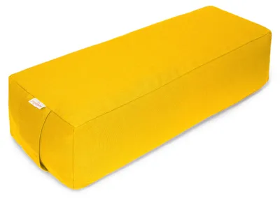 Produktbild von yogabox Yoga und Pilates Rechteckbolster BASIC - dotter 60 x 20 x 14 cm Buchweizenschalen