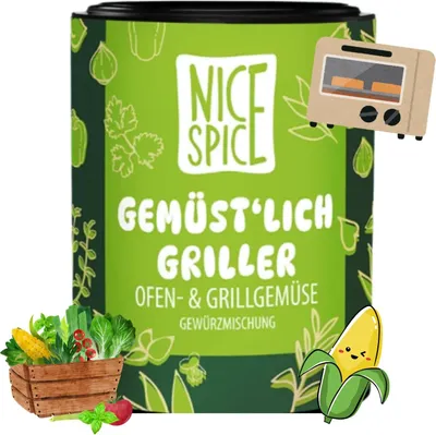Produktbild von NICE SPICE Ofen & Grillgemüse 15 x 25g - Feine Gewürzmix