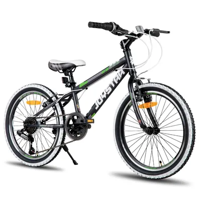 Produktbild von JOYSTAR 20 Zoll Kinderfahrrad für Jungen & Mädchen im Alter von 7-12 Jahren Hardtail Mountainbike für Kinder mit 1-Gang/7-Gang Schaltung,Schwarz