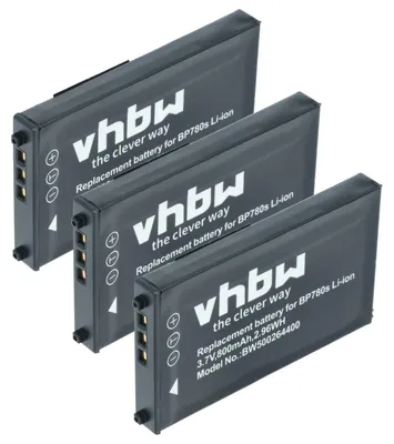 Produktbild von vhbw 3x Akku kompatibel mit Contax SL300RT Kamera (700 mAh, 3,7 V, Li-Ion)