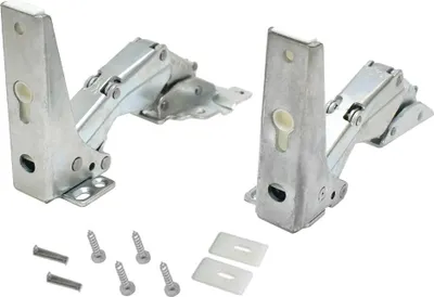 Produktbild von 2x Trade-Shop Scharnier oben unten ersetzt Hettich 481241719341, 10246 0.5, 3363 5.0, 3904 5.0 / 45, 481241719342 / Zubehör für Kühlschränke