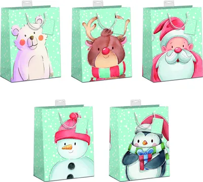 Produktbild von Weihnachten 10 Geschenktüten Medium A5-Format á€ 1,95