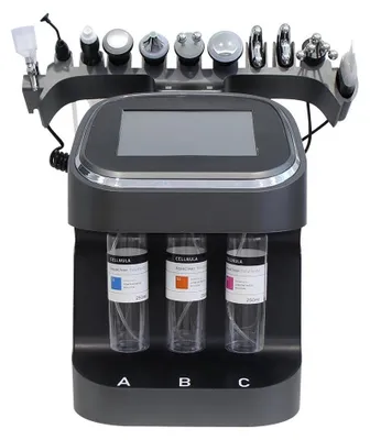 Produktbild von Hydrodermabrasion Gerät - 10-in-1 Gesichtsreinigungsgerät - Tiefe Porenreinigung - Lifting - Wasser- und Sauerstoffspray - Bubble SPA - Elektrisch - EU-Stecker