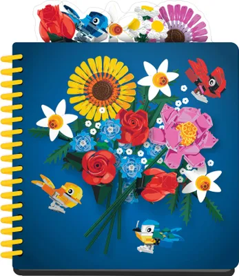 Image de Notatnik LEGO z zakładkami - Botanika, oficjalnie licencjonowany