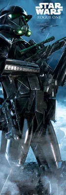 Produktbild von Poster Tür star wars Schurke one Tod Trooper regen