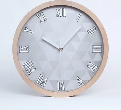 Produktbild von Holzuhr 25fi cm wanduhr - weiße Spitzen - Abstraktion Hintergrund