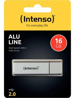 Intenso Speicherstick Alu Line, Hi-Speed USB 2.0, silber, Kapazität 16 GB