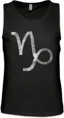 Produktbild von Urban Backwoods Zodiac Sign Capricornus, Ärmelloses T-Shirt, Farbe: Schwarz, Größe: 5XL