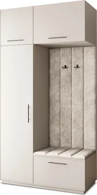 Produktbild von Masseno Garderobe-Set REMA 120/240/60 cm Modern Garderobenschrank Kaschmir