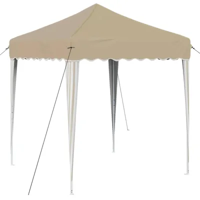 Zdjęcie produktu dla Namiot imprezowy rozkładany 195 x 195 x 245 cm kremowy