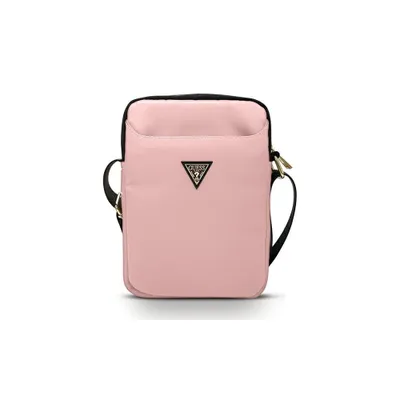 Produktbild von Guess GUTB10NTMLLP Tablet-Tasche fr bis zu 10 Zoll, Pink, Pink, Nylon-Dreieckslogo