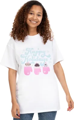Obrázek produktu pro Pusheen - Dámské tričko - vánoční design NS7847 (S) (Bílá)