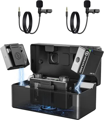 Immagine prodotto di Kit microfono lavalier wireless: microfono lavalier, microfono a clip, microfono wireless