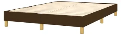 Produktbild von Boxspringbett mit Matratze Dunkelbraun 140x200 cm Stoff Polsterbett