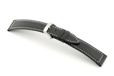 Obrázok produktu pre Kožený remienok Del Mar 22 mm čierny