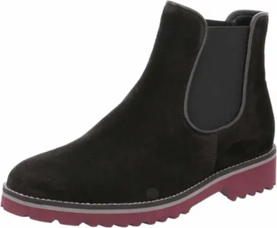 Produktbild von Schlupfboots Gabor 51680-10, Damen, Schwarz, Leder, NEU- Damenschuhe modische Stiefelette, Schwarz, leder (dreamvelour), absatzh&oumlhe: 20 mm